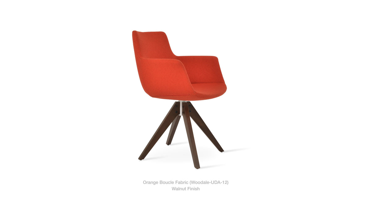 Bottega Pyramid Swivel Chair - durable construction for long-lasting use | Image 9 | InSTYLE Home & Rugs
