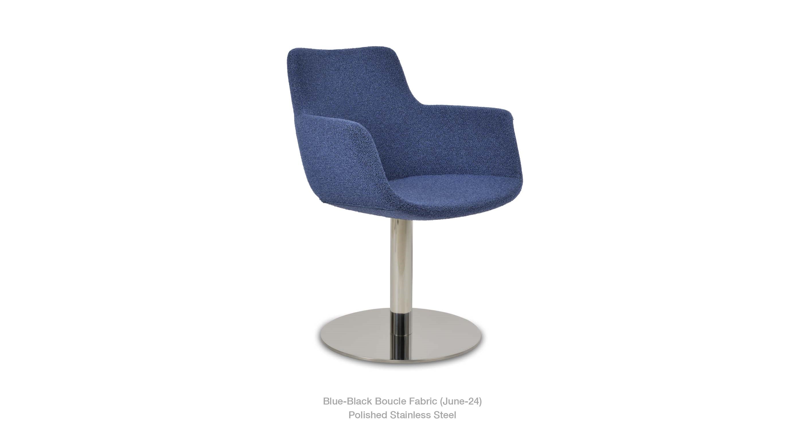 Bottega Round Swivel Chair - variety of styles from classic to contemporary | Image 3 | InSTYLE Home & Rugs