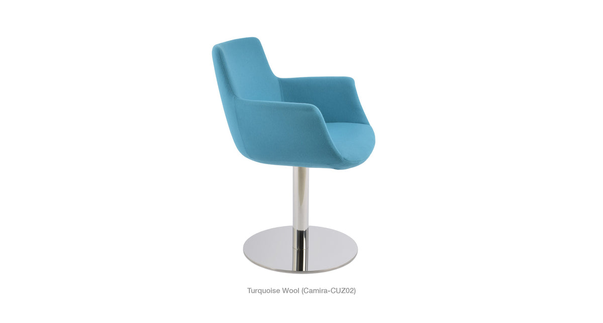 Bottega Round Swivel Chair - variety of styles from classic to contemporary | Image 13 | InSTYLE Home & Rugs
