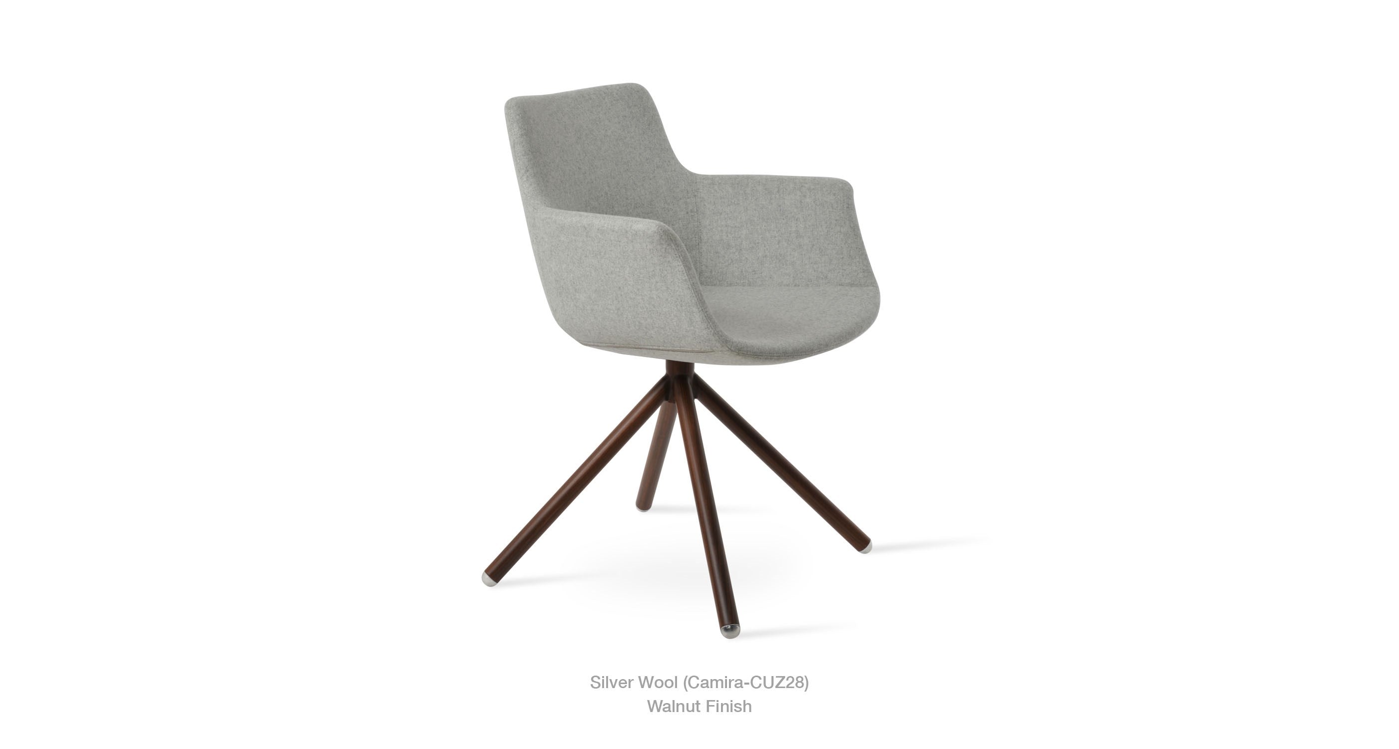 Bottega Stick Swivel Chair - comfortable seating for dining and office spaces | Image 4 | InSTYLE Home & Rugs