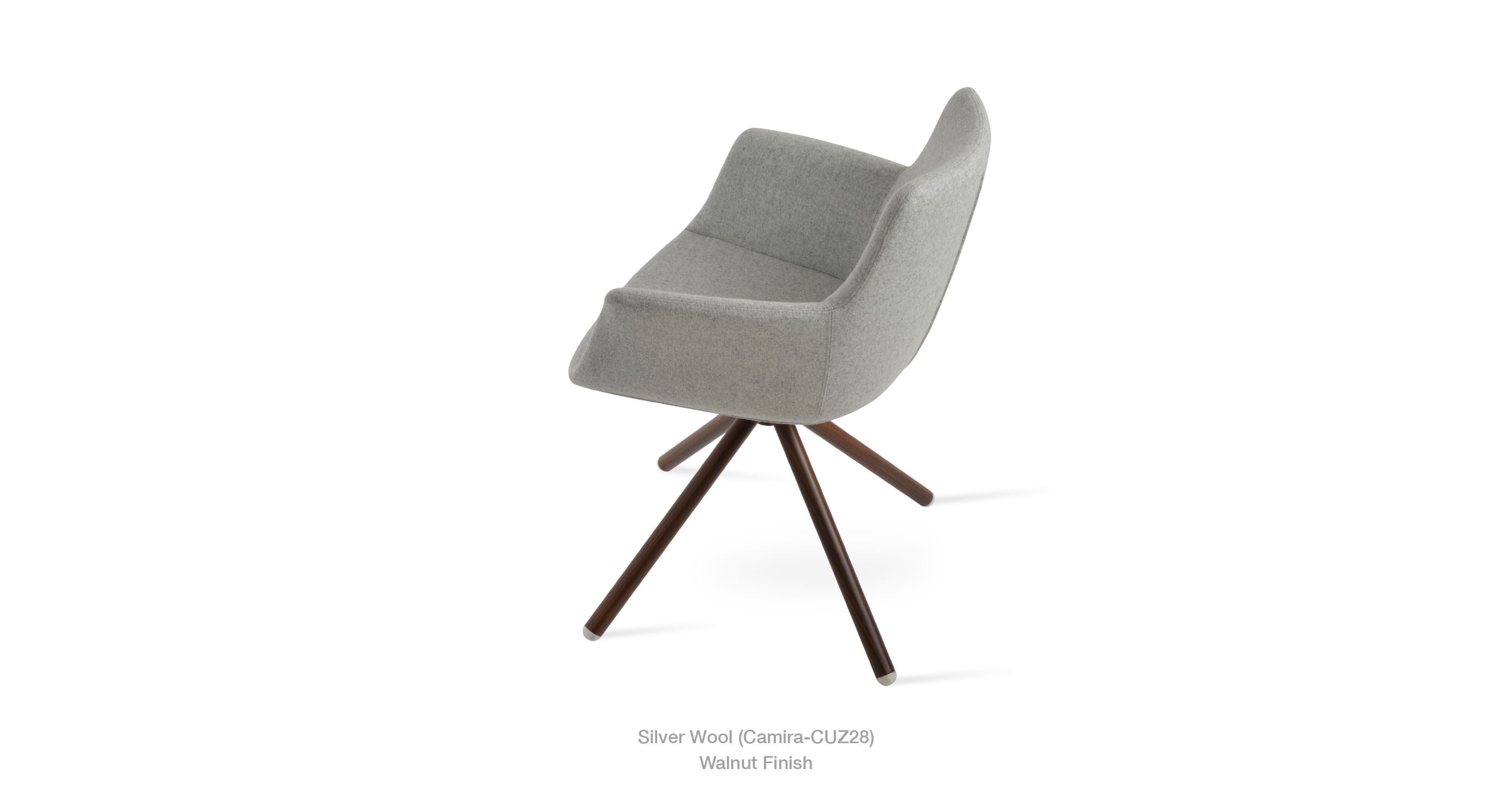 Bottega Stick Swivel Chair - comfortable seating for dining and office spaces | Image 5 | InSTYLE Home & Rugs