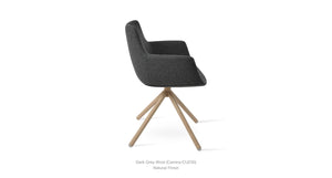 Bottega Stick Swivel Chair - comfortable seating for dining and office spaces | Image 8 | InSTYLE Home & Rugs