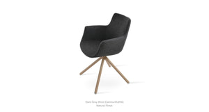 Bottega Stick Swivel Chair - comfortable seating for dining and office spaces | Image 9 | InSTYLE Home & Rugs