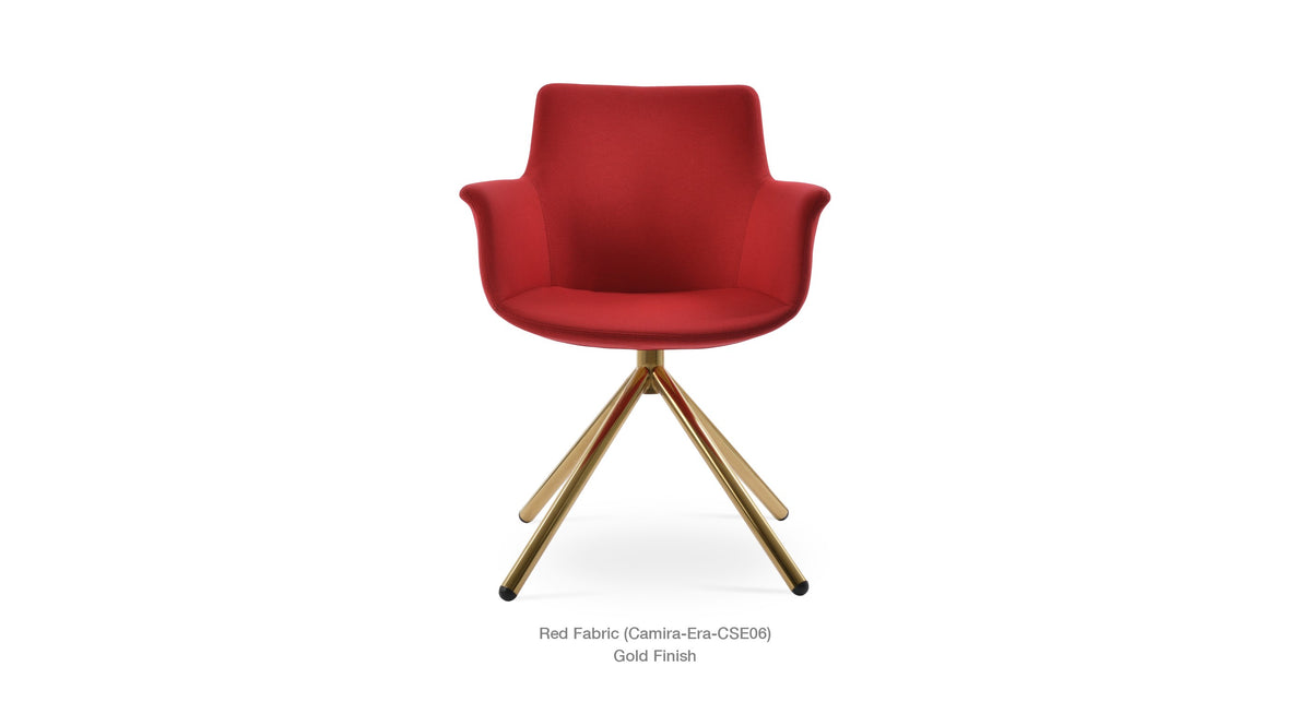 Bottega Stick Swivel Chair - comfortable seating for dining and office spaces | Image 13 | InSTYLE Home & Rugs