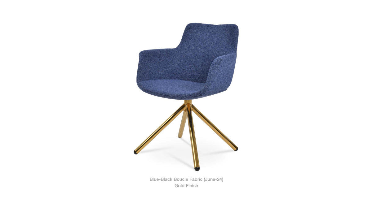 Bottega Stick Swivel Chair - comfortable seating for dining and office spaces | Image 25 | InSTYLE Home & Rugs