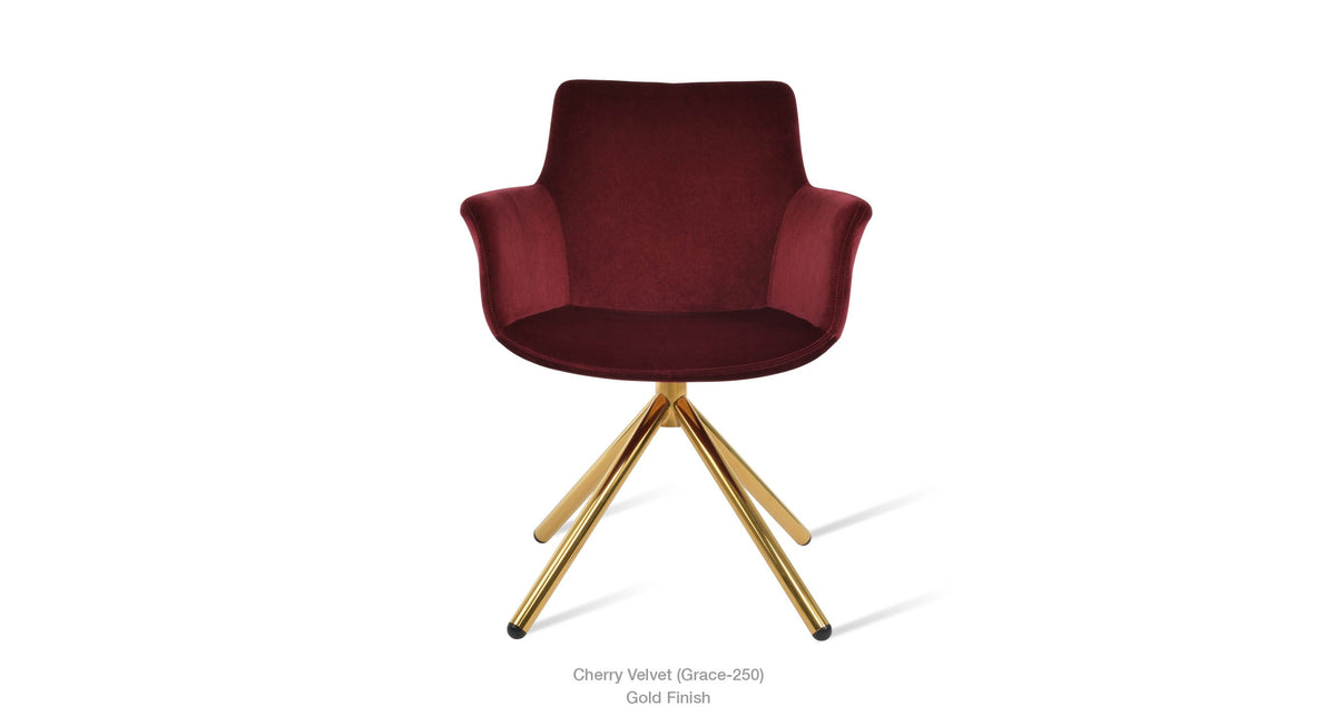 Bottega Stick Swivel Chair - comfortable seating for dining and office spaces | Image 28 | InSTYLE Home & Rugs