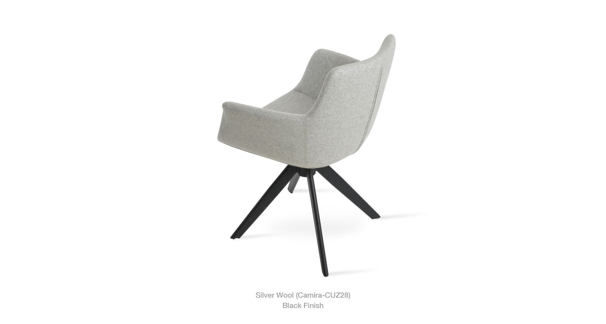 Bottega Sword Swivel Chair - durable construction for long-lasting use | Image 3 | InSTYLE Home & Rugs
