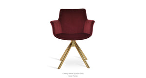 Bottega Sword Swivel Chair - durable construction for long-lasting use | Image 11 | InSTYLE Home & Rugs