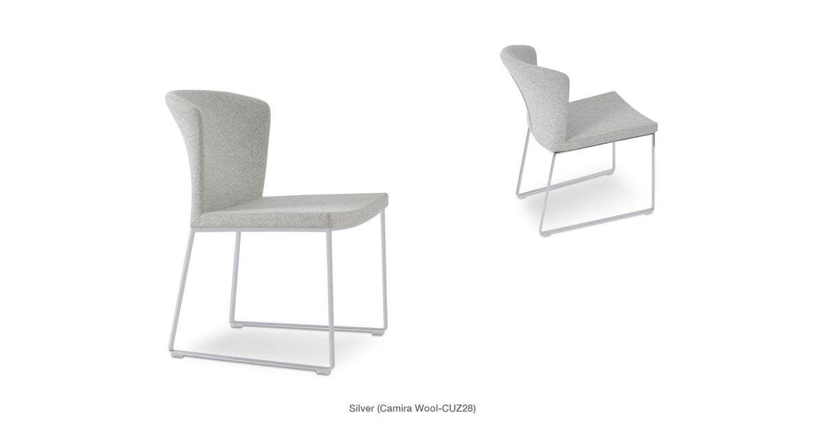 Capri Sled Chair - elegant seating for dining areas | Image 5 | InSTYLE Home & Rugs