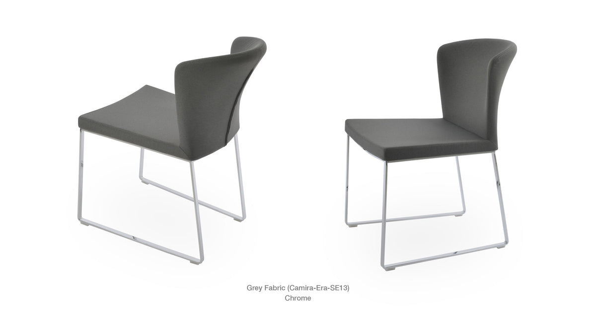 Capri Sled Chair - elegant seating for dining areas | Image 10 | InSTYLE Home & Rugs