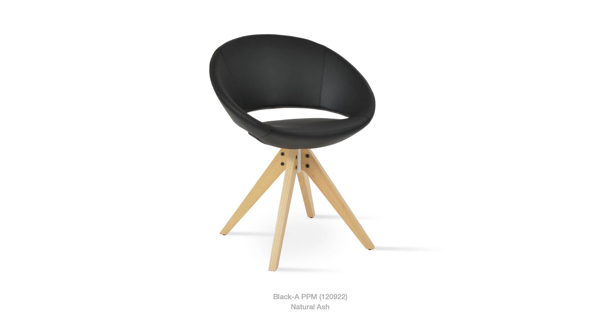 Crescent Pyramid Swivel Chair - durable construction for long-lasting use | Image 3 | InSTYLE Home & Rugs
