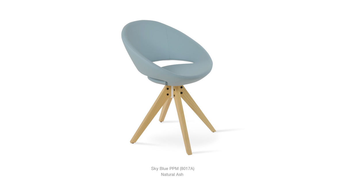 Crescent Pyramid Swivel Chair - durable construction for long-lasting use | Image 4 | InSTYLE Home & Rugs