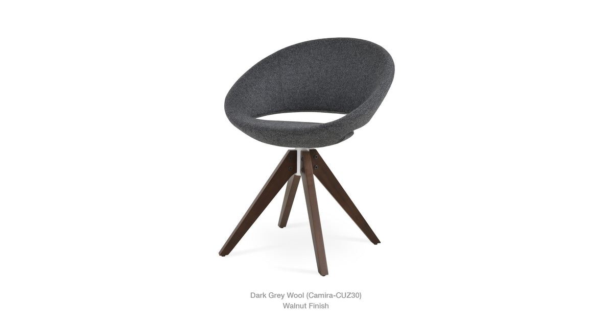Crescent Pyramid Swivel Chair - durable construction for long-lasting use | Image 7 | InSTYLE Home & Rugs