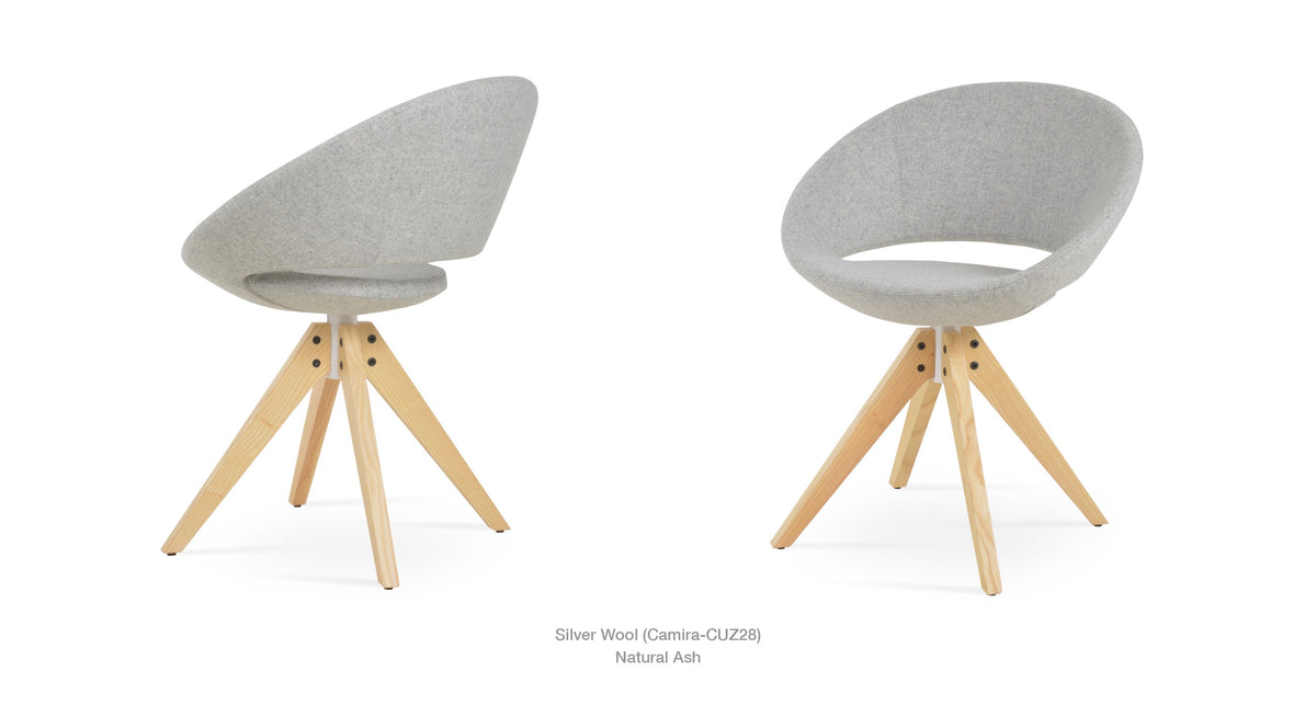 Crescent Pyramid Swivel Chair - durable construction for long-lasting use | Image 8 | InSTYLE Home & Rugs