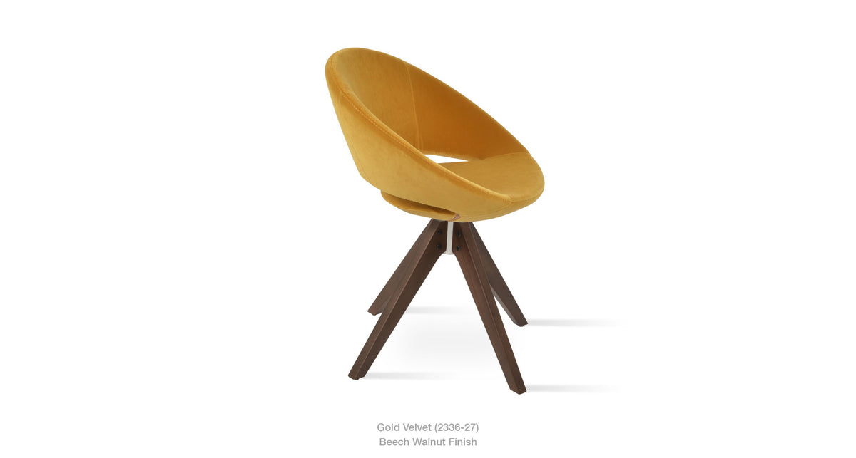 Crescent Pyramid Swivel Chair - durable construction for long-lasting use | Image 10 | InSTYLE Home & Rugs