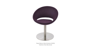 Crescent Round Swivel Chair - durable construction for long-lasting use | Image 4 | InSTYLE Home & Rugs