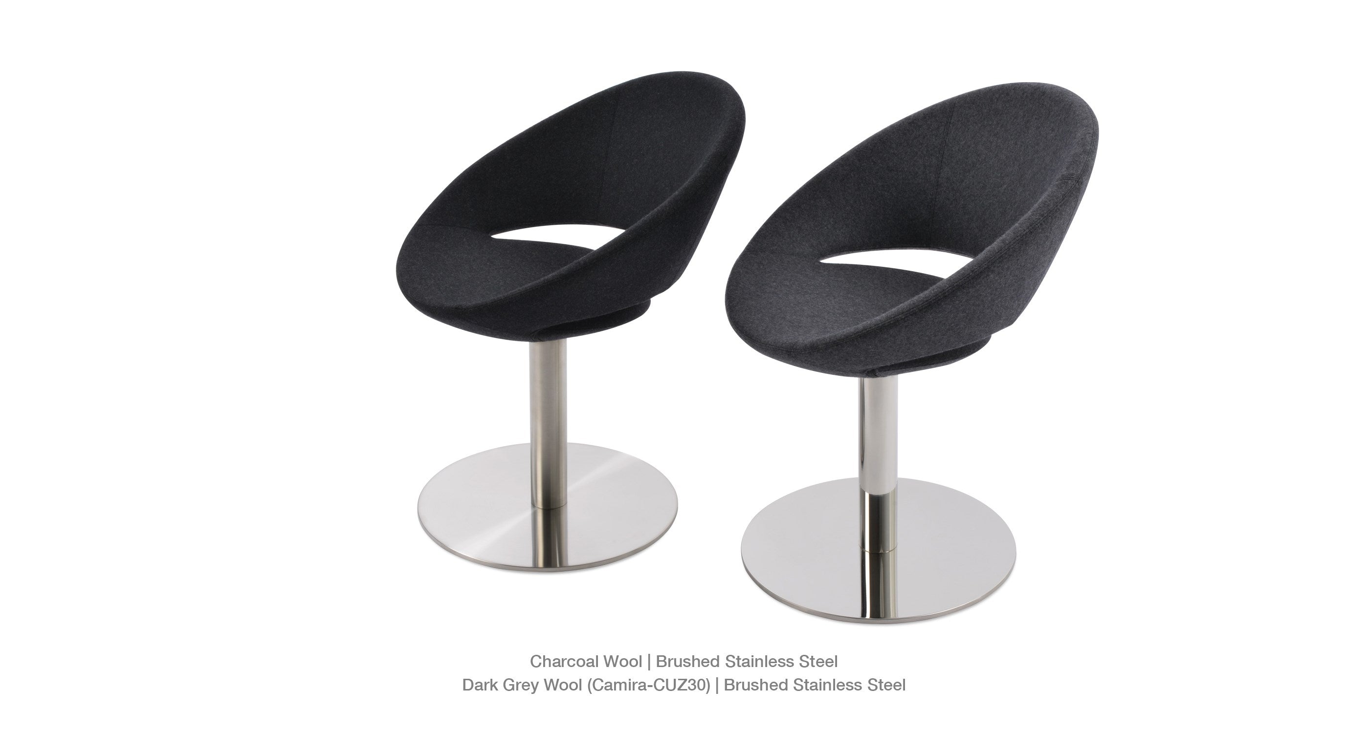 Crescent Round Swivel Chair - durable construction for long-lasting use | Image 7 | InSTYLE Home & Rugs
