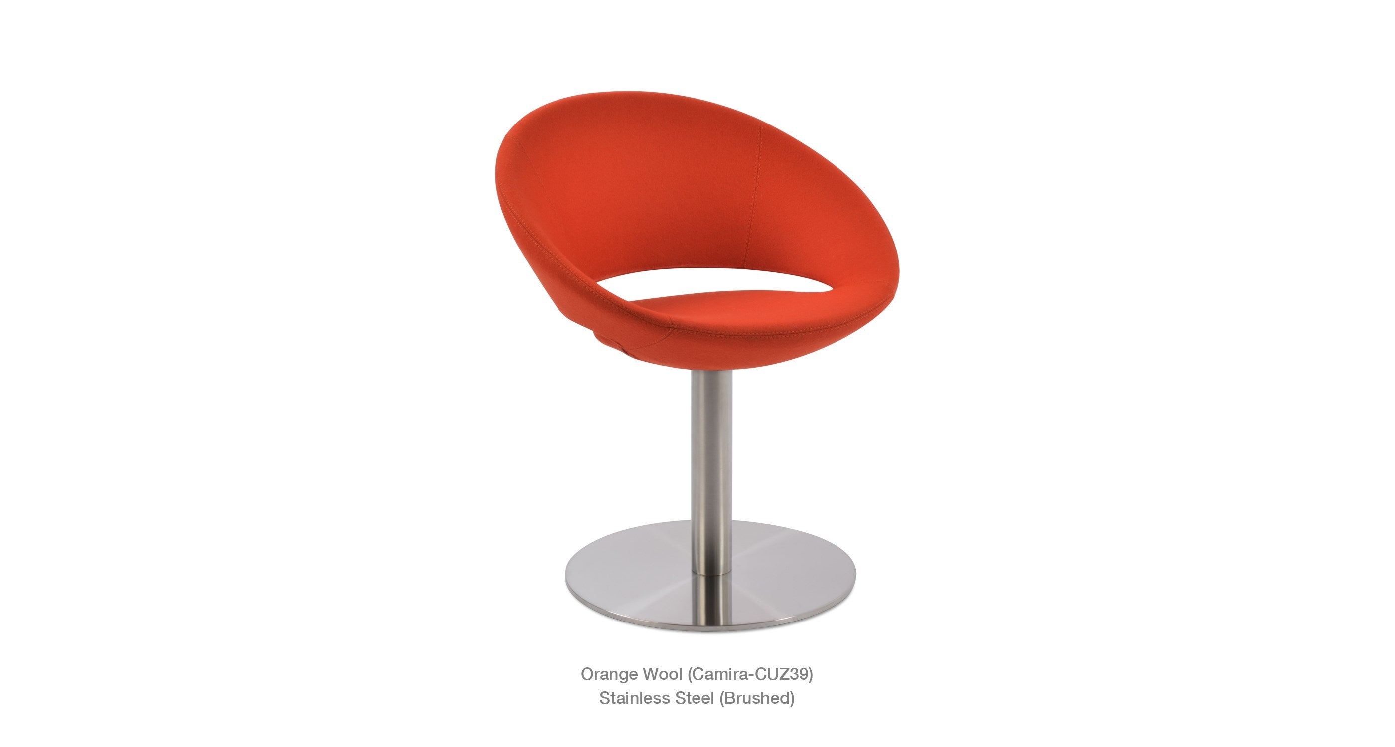 Crescent Round Swivel Chair - durable construction for long-lasting use | Image 9 | InSTYLE Home & Rugs