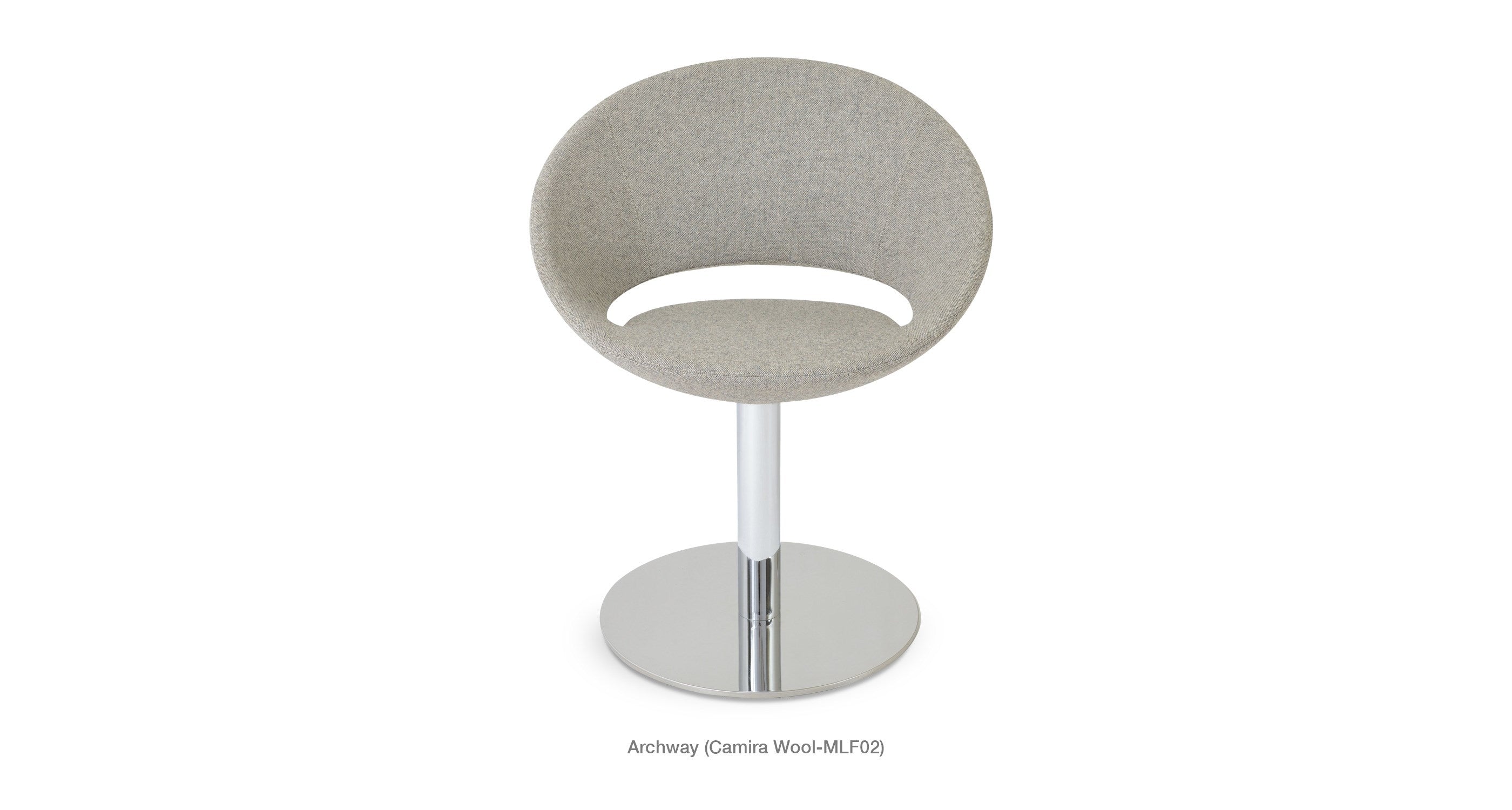 Crescent Round Swivel Chair - durable construction for long-lasting use | Image 11 | InSTYLE Home & Rugs
