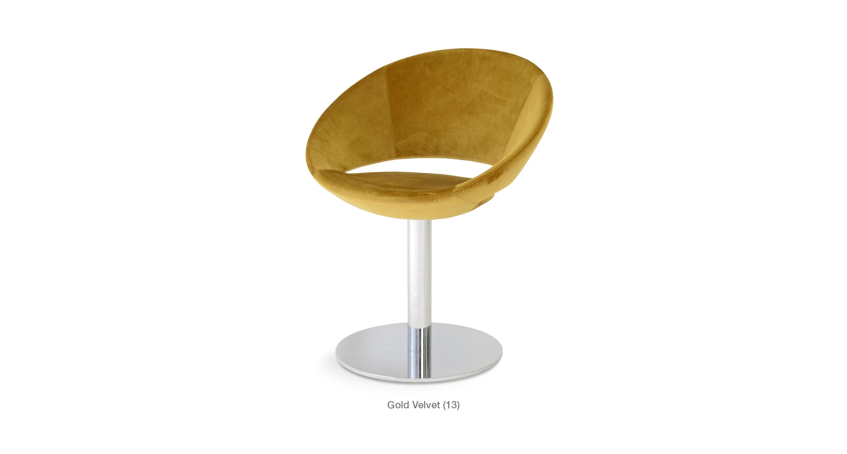 Crescent Round Swivel Chair - durable construction for long-lasting use | Image 14 | InSTYLE Home & Rugs