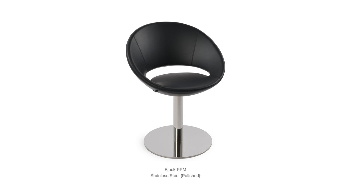 Crescent Round Swivel Chair - durable construction for long-lasting use | Image 15 | InSTYLE Home & Rugs