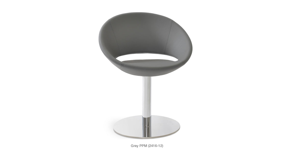 Crescent Round Swivel Chair - durable construction for long-lasting use | Image 19 | InSTYLE Home & Rugs