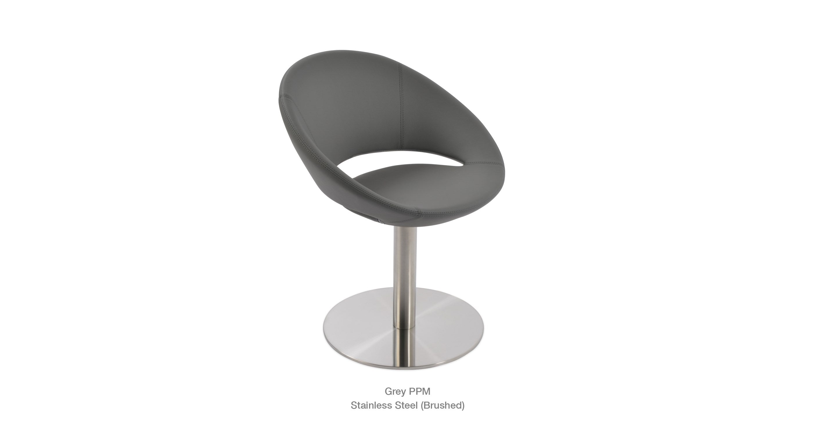 Crescent Round Swivel Chair - durable construction for long-lasting use | Image 22 | InSTYLE Home & Rugs