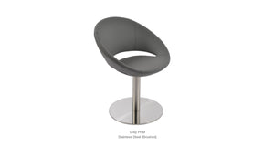 Crescent Round Swivel Chair - durable construction for long-lasting use | Image 22 | InSTYLE Home & Rugs