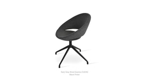 Crescent Spider Swivel Chair - comfortable seating for dining and office spaces | Image 4 | InSTYLE Home & Rugs