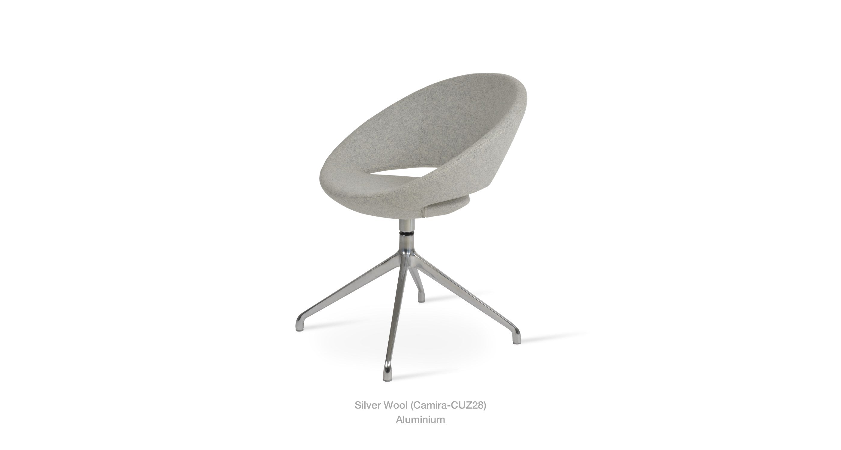 Crescent Spider Swivel Chair - comfortable seating for dining and office spaces | Image 6 | InSTYLE Home & Rugs