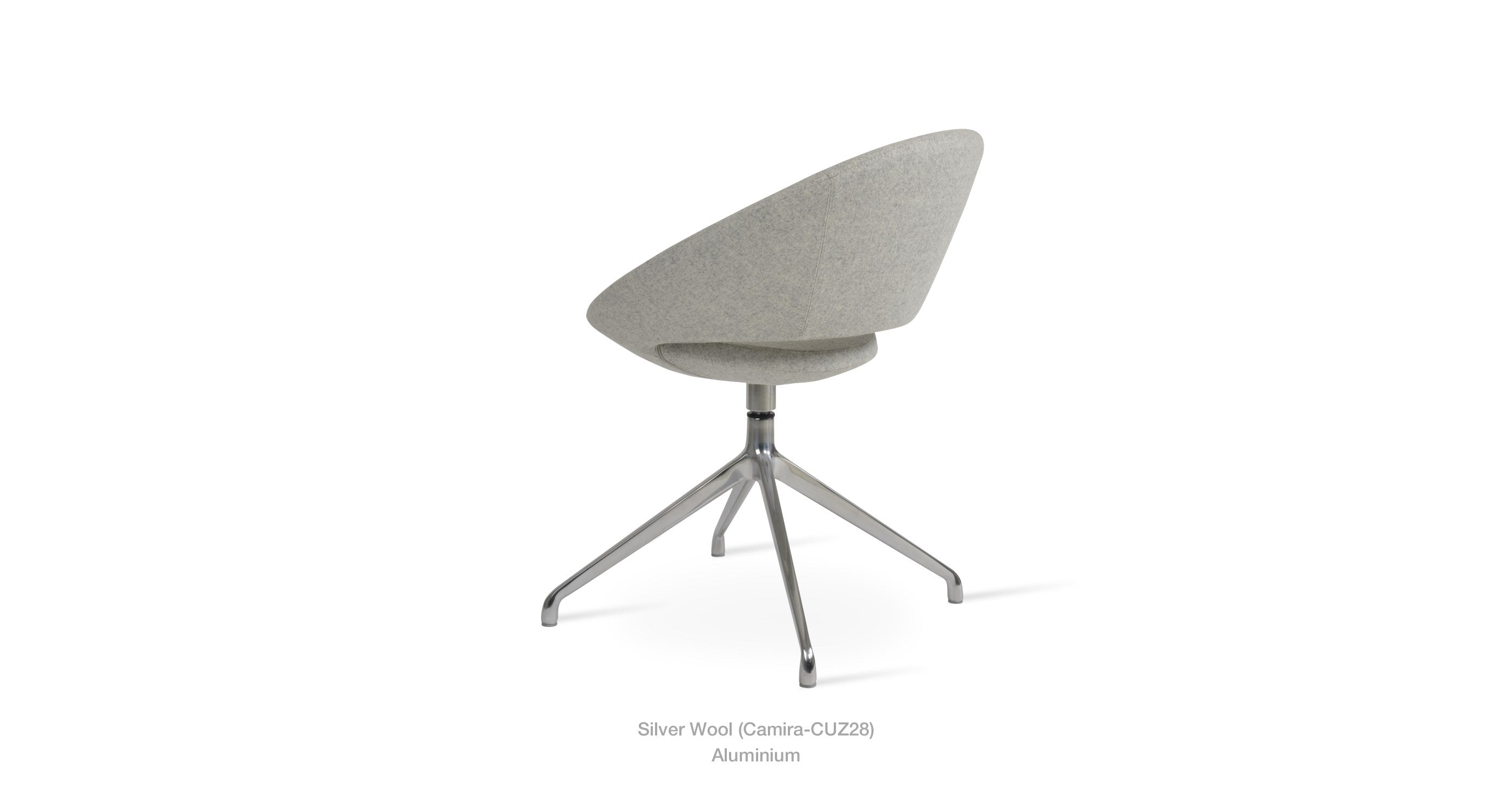 Crescent Spider Swivel Chair - comfortable seating for dining and office spaces | Image 7 | InSTYLE Home & Rugs