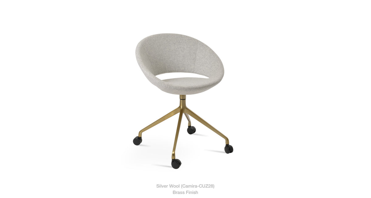 Crescent Spider Swivel Chair - comfortable seating for dining and office spaces | Image 8 | InSTYLE Home & Rugs