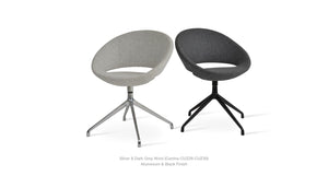 Crescent Spider Swivel Chair - comfortable seating for dining and office spaces | Image 9 | InSTYLE Home & Rugs