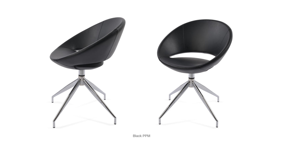 Crescent Spider Swivel Chair - comfortable seating for dining and office spaces | Image 24 | InSTYLE Home & Rugs