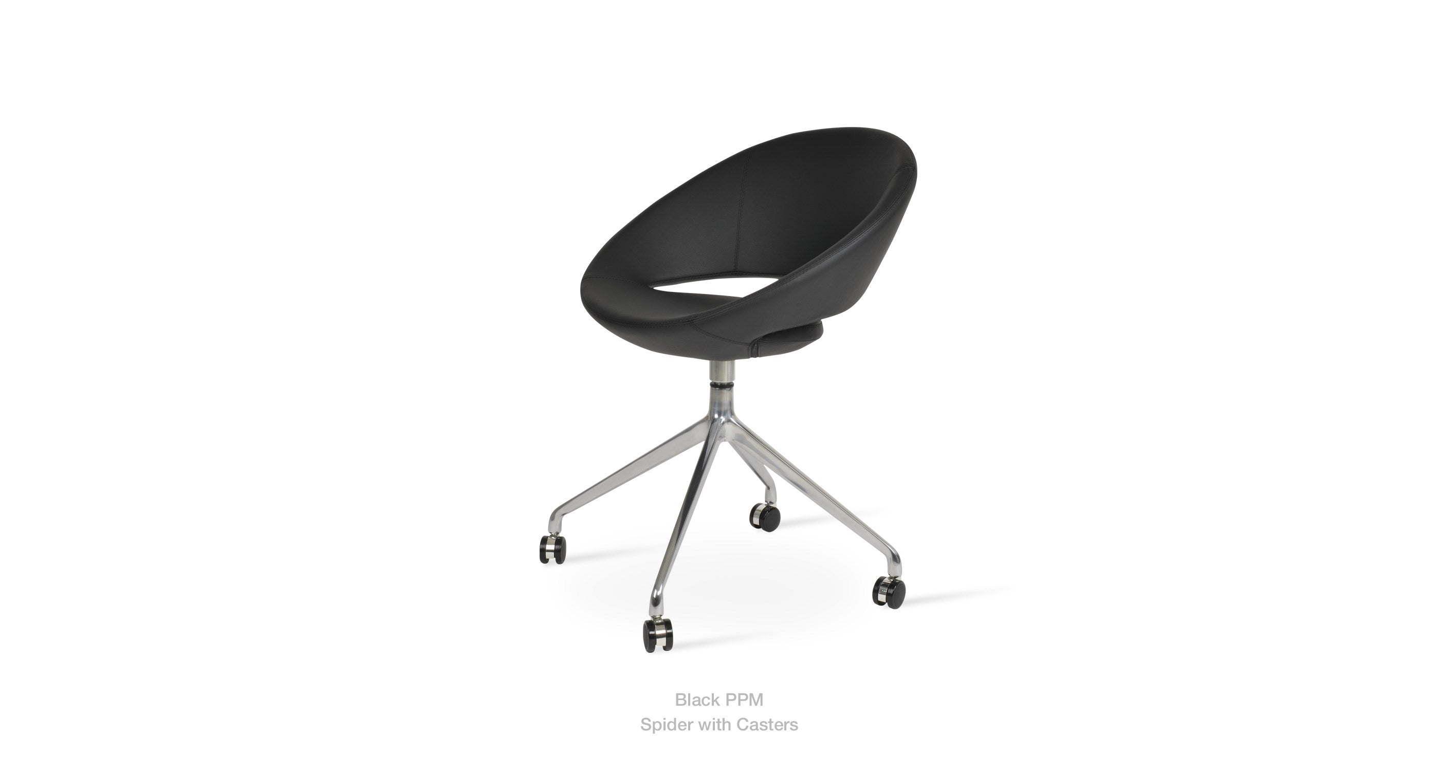 Crescent Spider Swivel Chair - comfortable seating for dining and office spaces | Image 25 | InSTYLE Home & Rugs