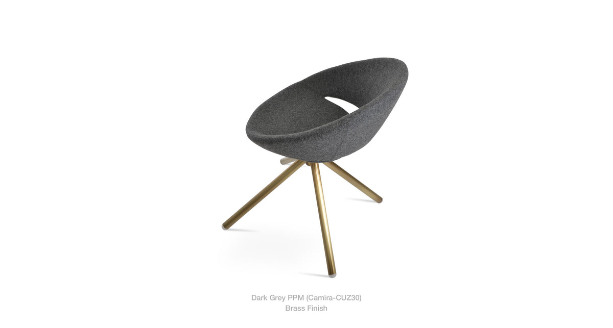 Crescent Stick Swivel Chair - durable construction for long-lasting use | Image 3 | InSTYLE Home & Rugs