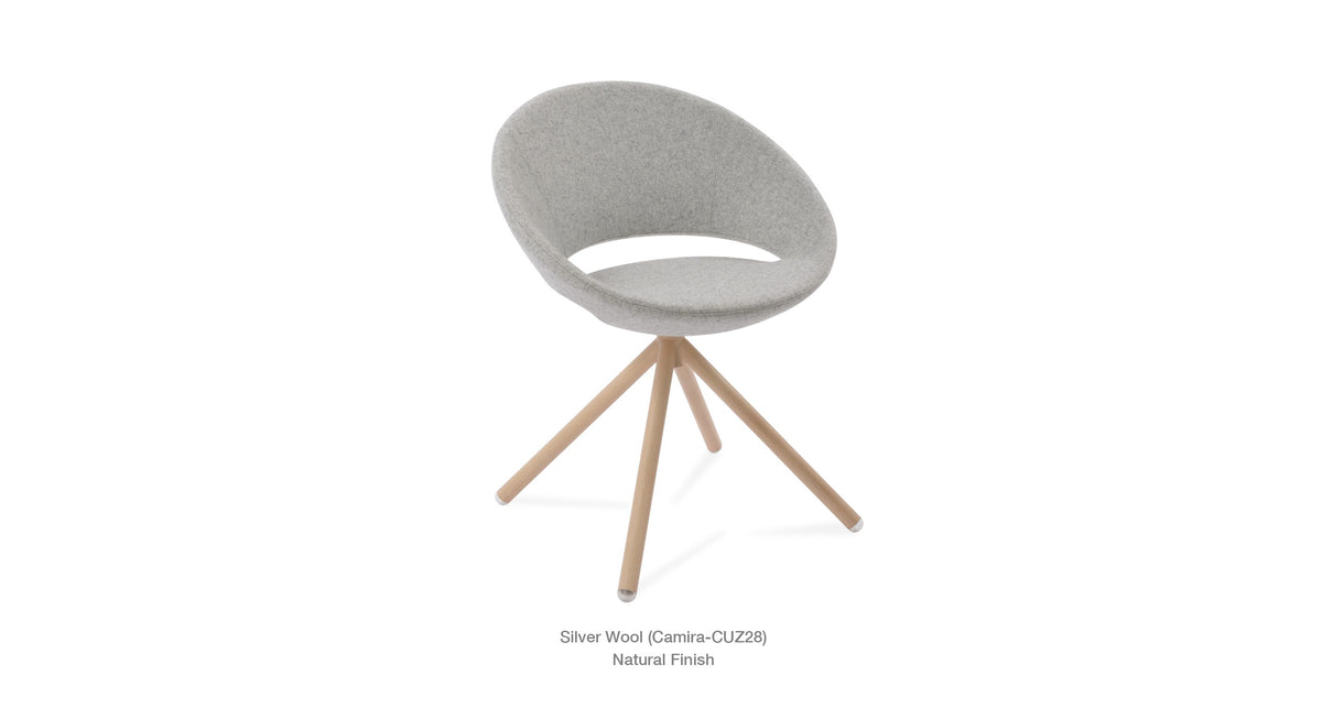 Crescent Stick Swivel Chair - durable construction for long-lasting use | Image 10 | InSTYLE Home & Rugs