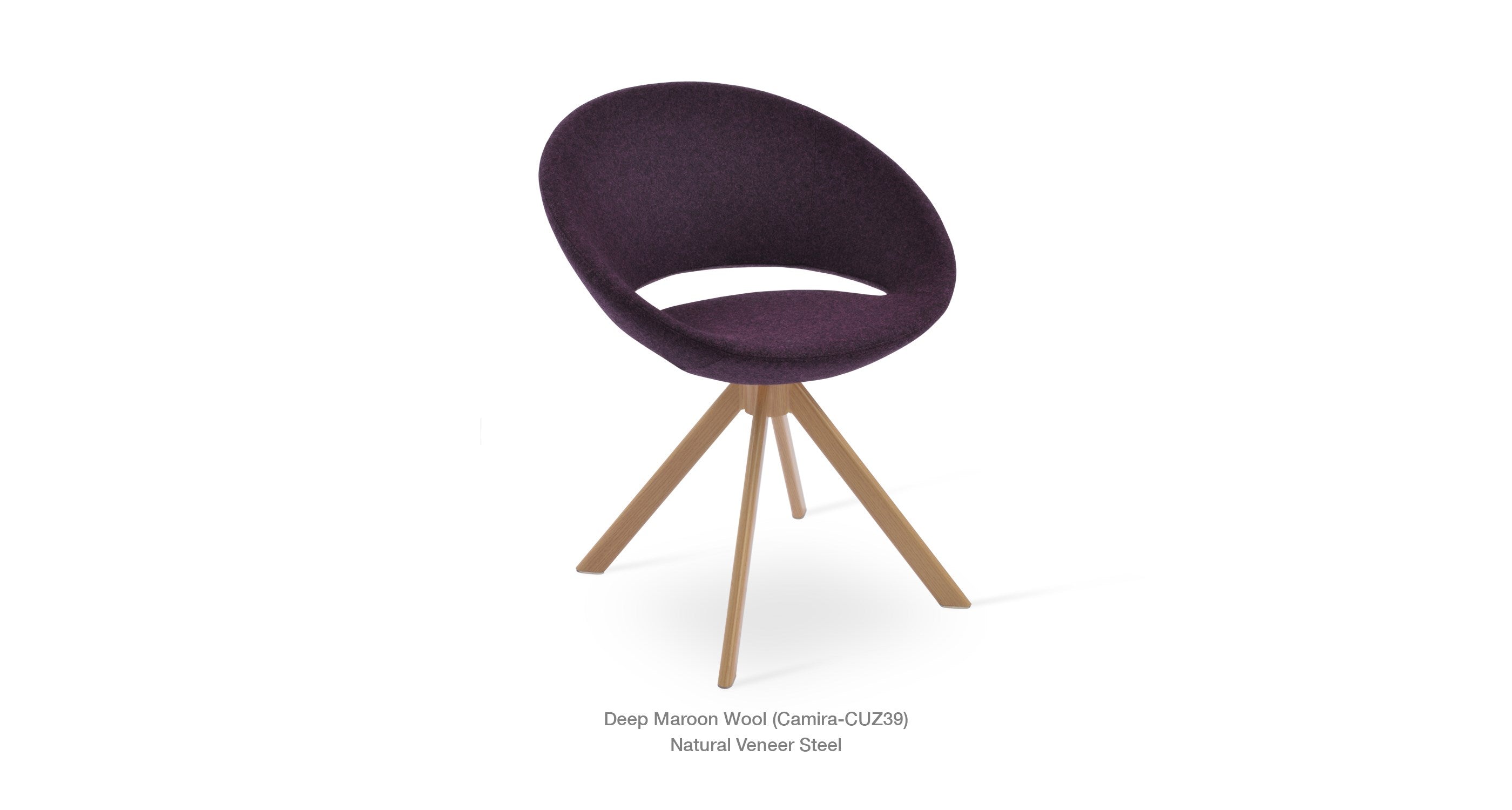 Crescent Sword Swivel Chair - durable construction for long-lasting use | Image 7 | InSTYLE Home & Rugs