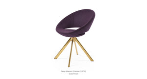 Crescent Sword Swivel Chair - durable construction for long-lasting use | Image 9 | InSTYLE Home & Rugs