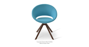 Crescent Sword Swivel Chair - durable construction for long-lasting use | Image 10 | InSTYLE Home & Rugs
