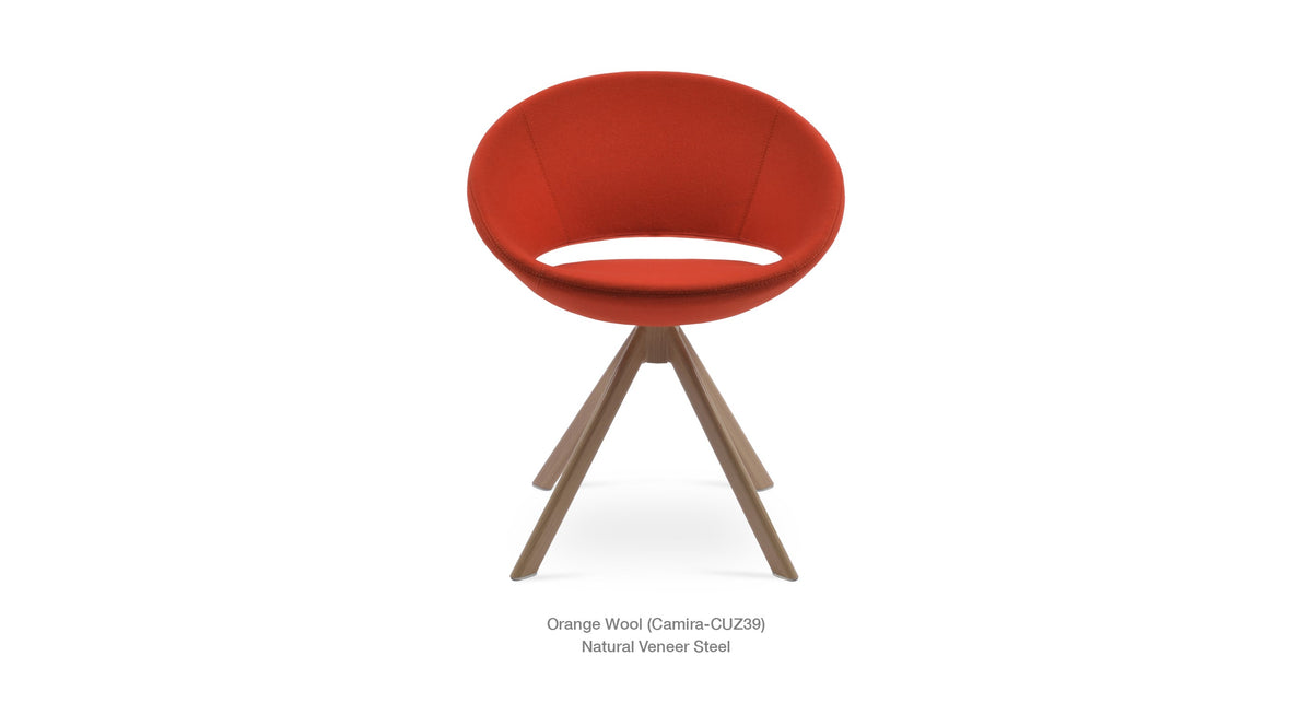 Crescent Sword Swivel Chair - durable construction for long-lasting use | Image 14 | InSTYLE Home & Rugs