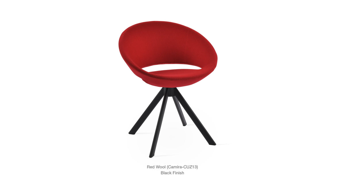 Crescent Sword Swivel Chair - durable construction for long-lasting use | Image 16 | InSTYLE Home & Rugs