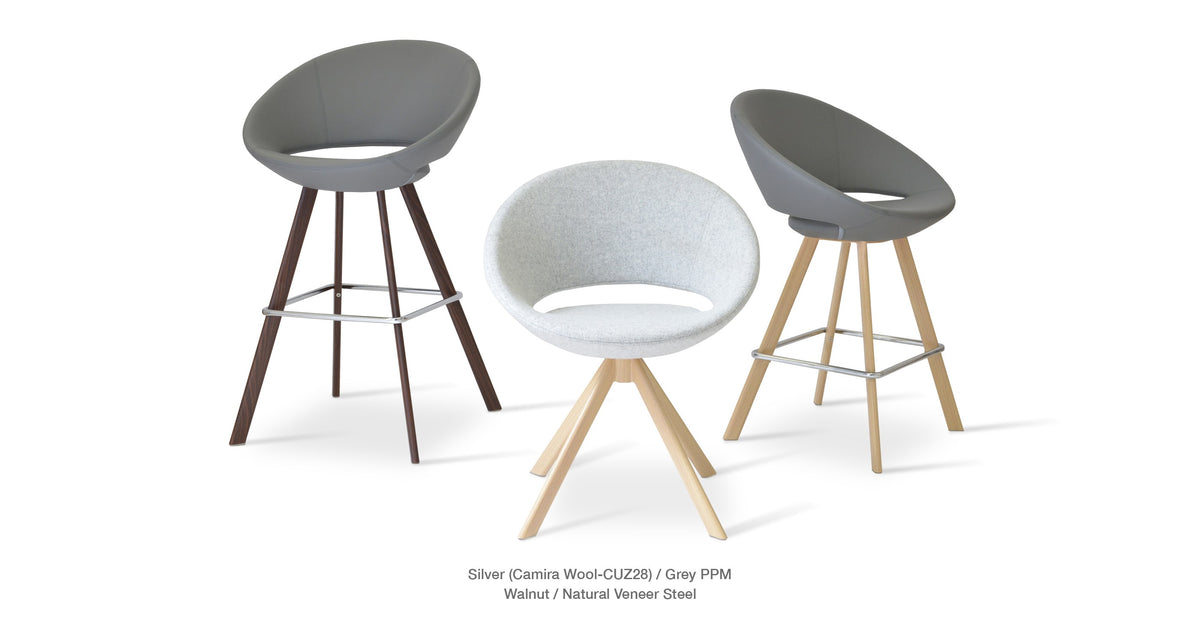 Crescent Sword Swivel Chair - durable construction for long-lasting use | Image 19 | InSTYLE Home & Rugs