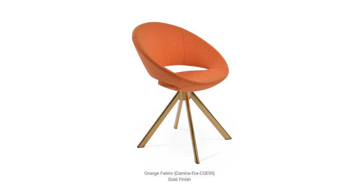 Crescent Sword Swivel Chair - durable construction for long-lasting use | Image 21 | InSTYLE Home & Rugs