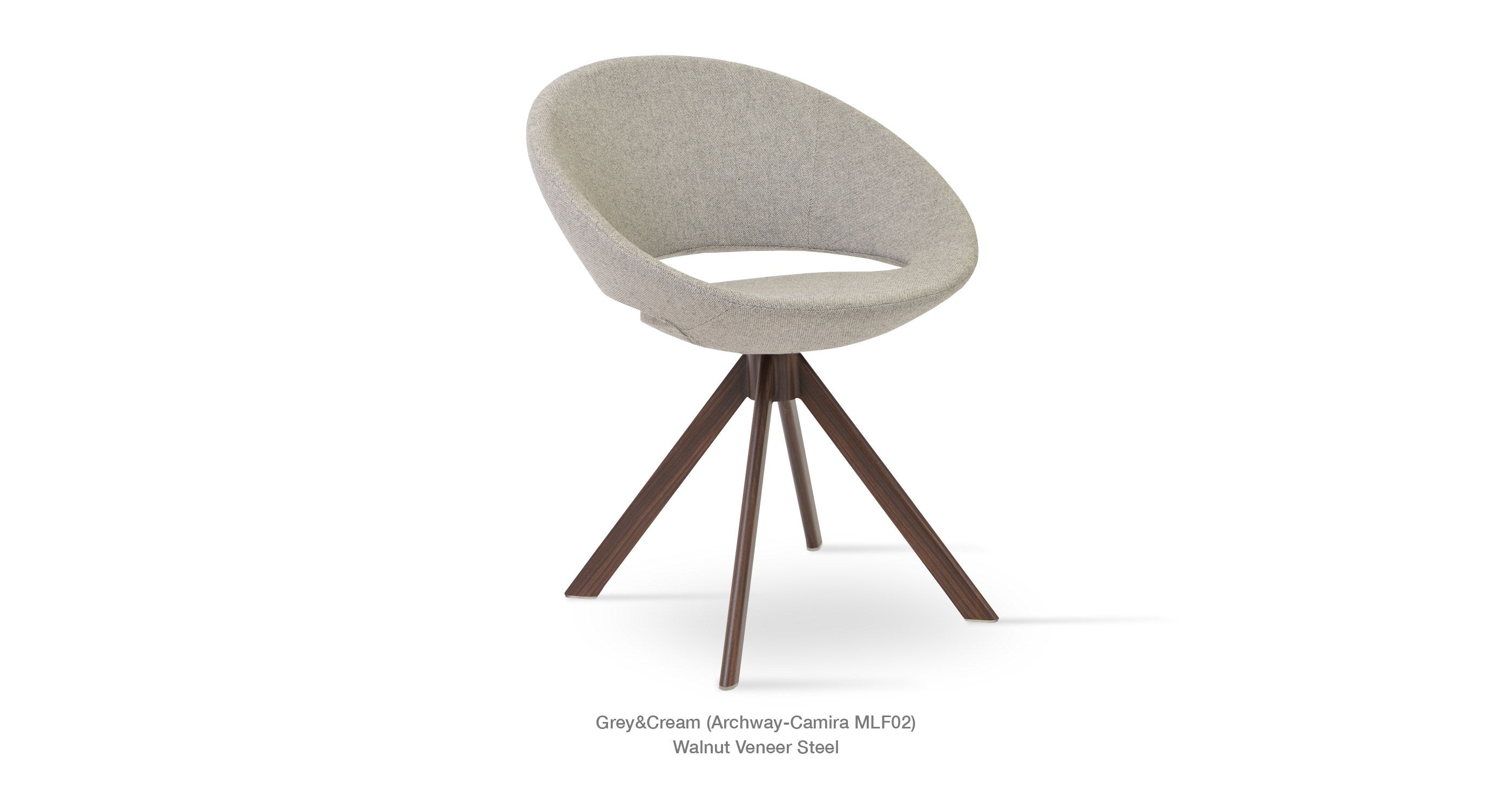 Crescent Sword Swivel Chair - durable construction for long-lasting use | Image 23 | InSTYLE Home & Rugs