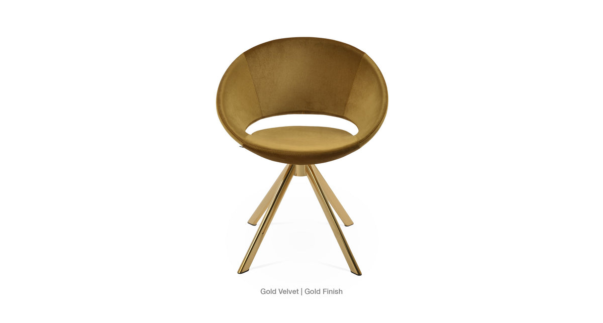 Crescent Sword Swivel Chair - durable construction for long-lasting use | Image 33 | InSTYLE Home & Rugs
