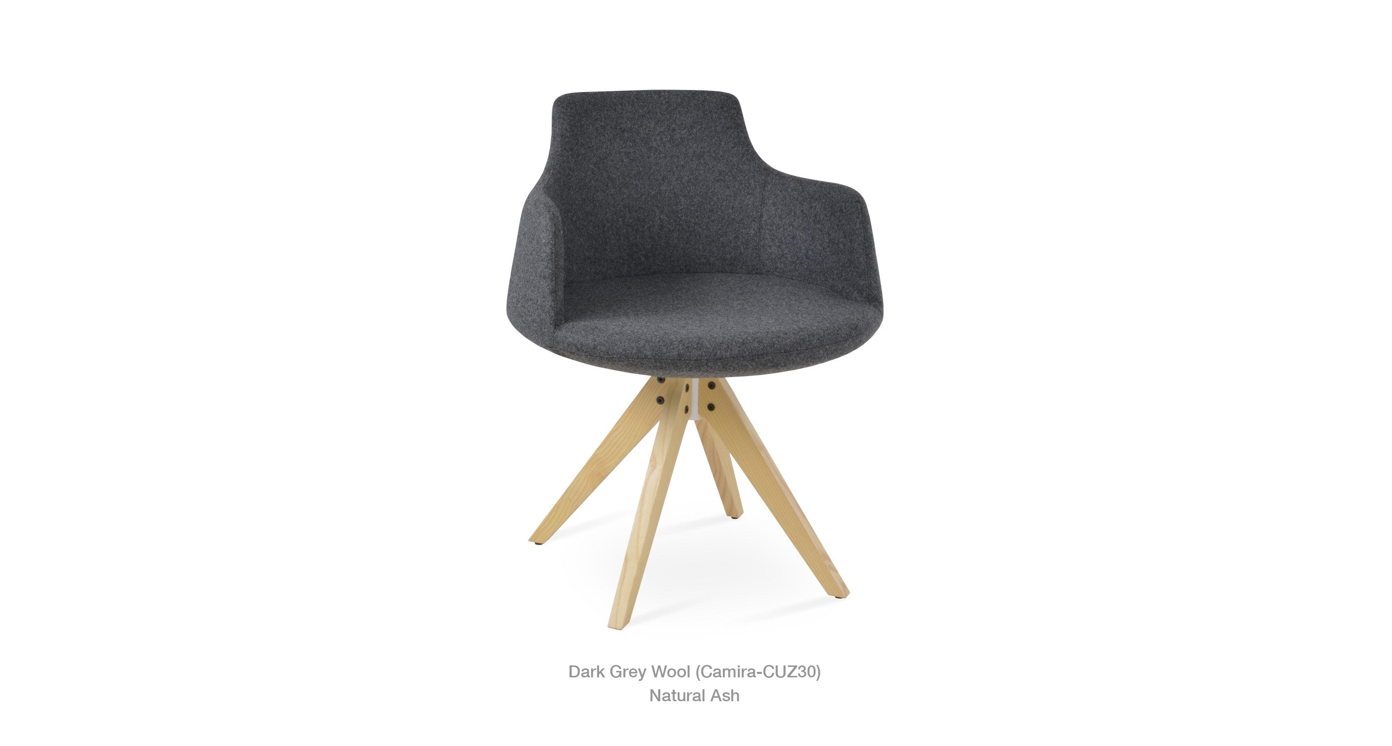 Dervish Pyramid Swivel Chair - comfortable seating for dining and office spaces | Image 26 | InSTYLE Home & Rugs