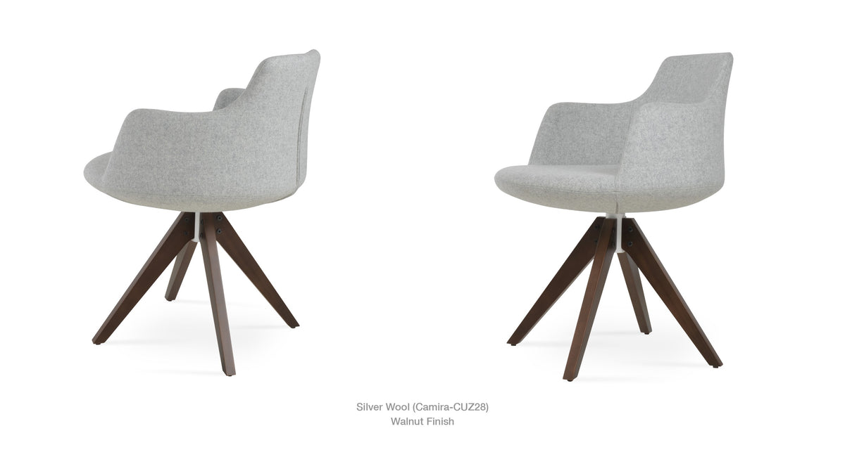 Dervish Pyramid Swivel Chair - comfortable seating for dining and office spaces | Image 28 | InSTYLE Home & Rugs