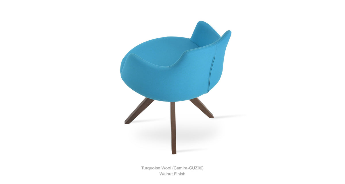 Dervish Pyramid Swivel Chair - comfortable seating for dining and office spaces | Image 30 | InSTYLE Home & Rugs
