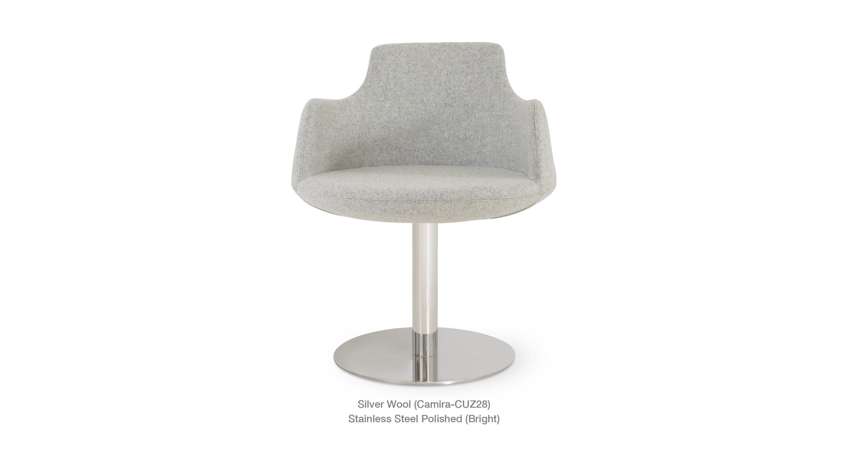 Dervish Round Swivel Chair - comfortable seating for dining and office spaces | Image 28 | InSTYLE Home & Rugs